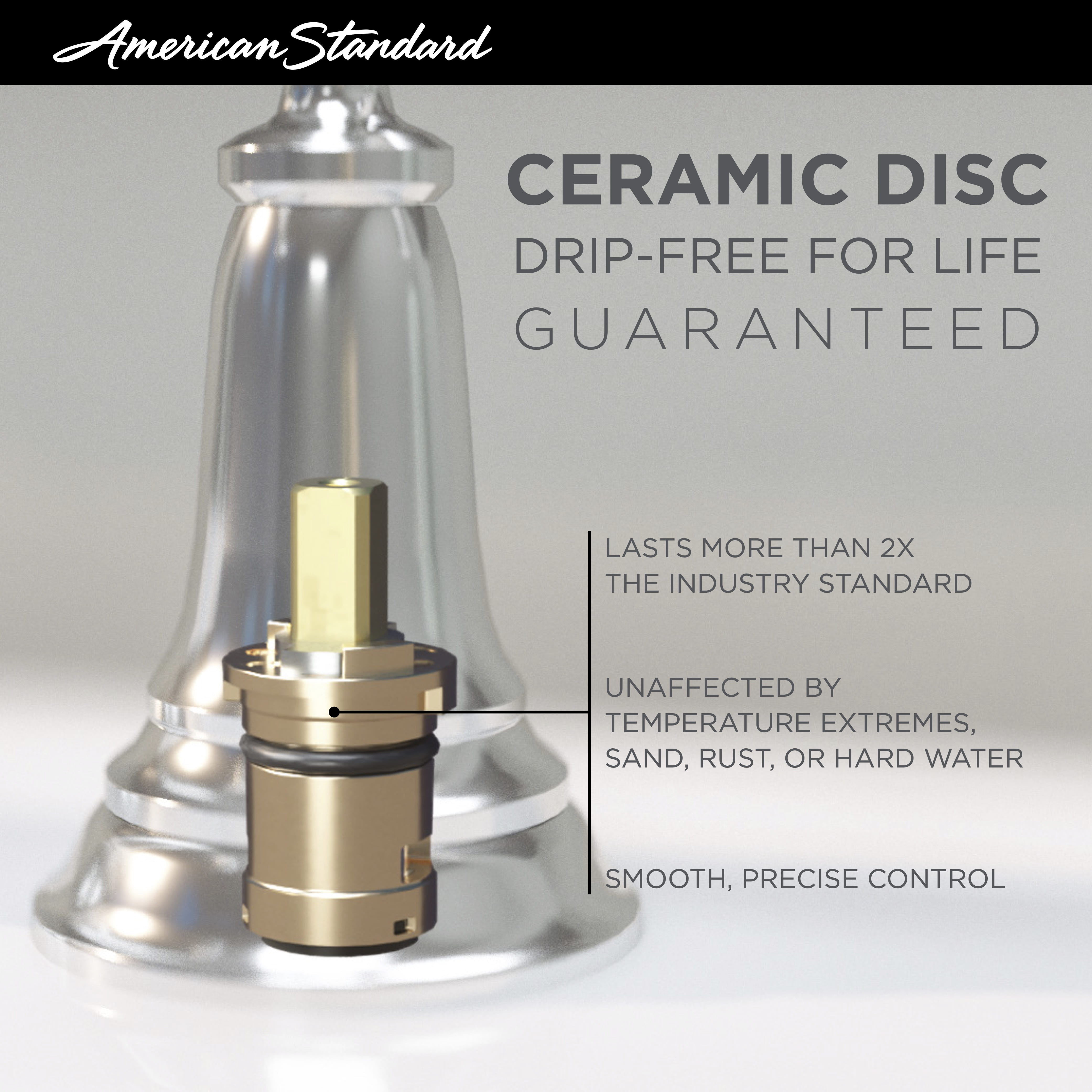 Serin® Single-Handle On/Off Volume Control Valve Trim Kit